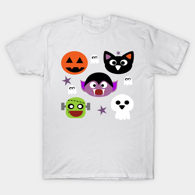 cute Halloween friends T-Shirt-TOZ